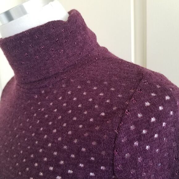 Blue Sketch Purple Turtleneck Sweater,NWOT - Picture 2 of 6